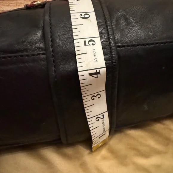 Michael Kors Jamesport Black Leather Hobo Shoulder Bag Large MK Purse - Picture 11 of 11